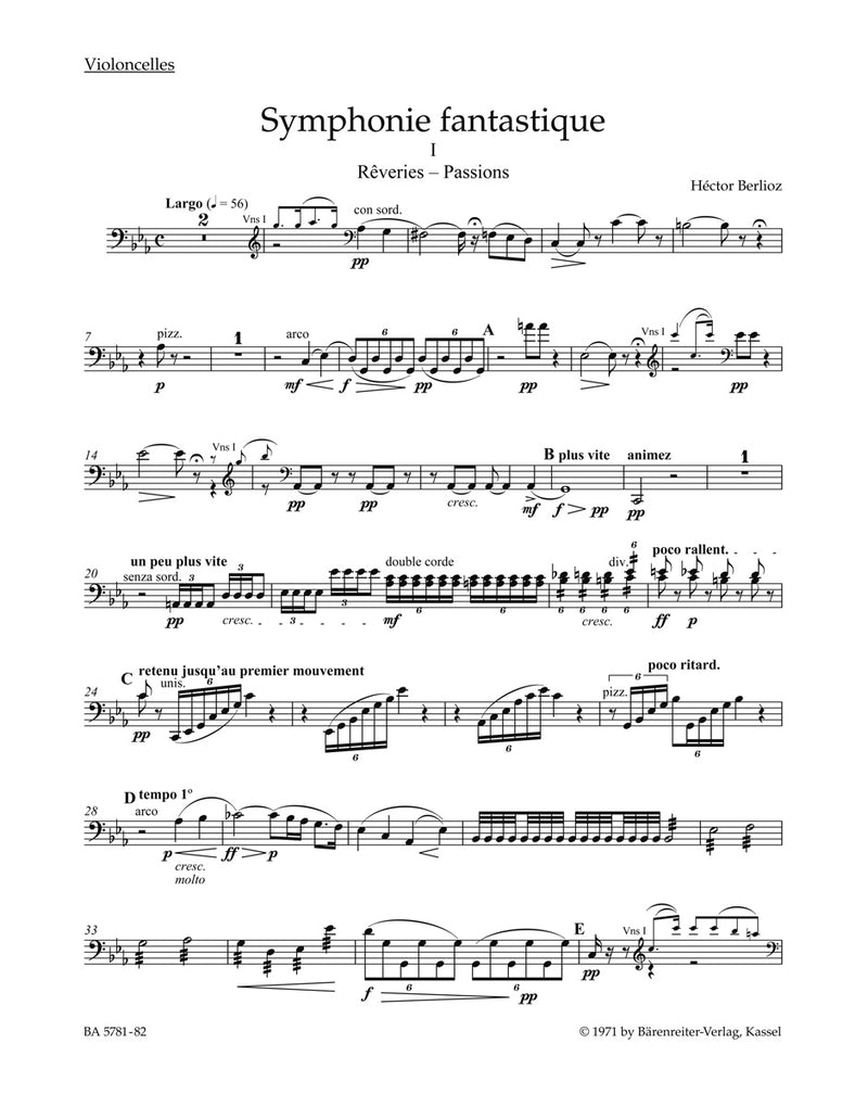 Symphonie fantastique [cello part]