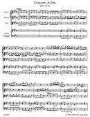 Concerto for Two Violins (Flute and Violin), Viola and Basso Continuo A major TWV 43:A4 [score & parts]