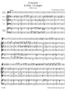 Konzert für Viola, Streicher und Basso continuo G-Dur TWV 51:G9 [score]