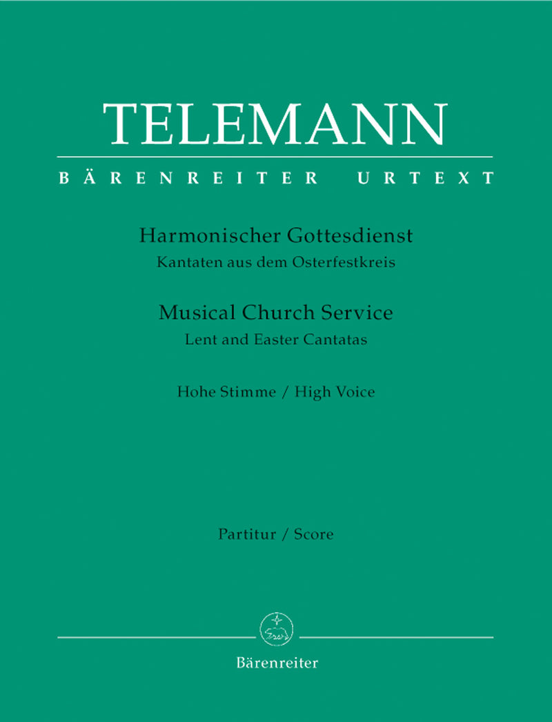 Harmonischer Gottesdienst (Lent and Easter Cantatas, High voice) [score & parts]