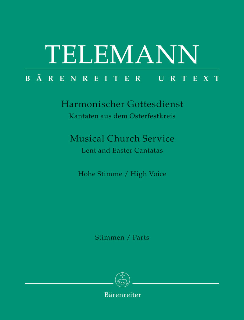 Harmonischer Gottesdienst (Lent and Easter Cantatas, High voice) [set of parts]
