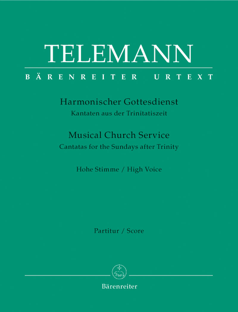 Harmonischer Gottesdienst (Cantatas for the Sundays after Trinity) [score & parts]