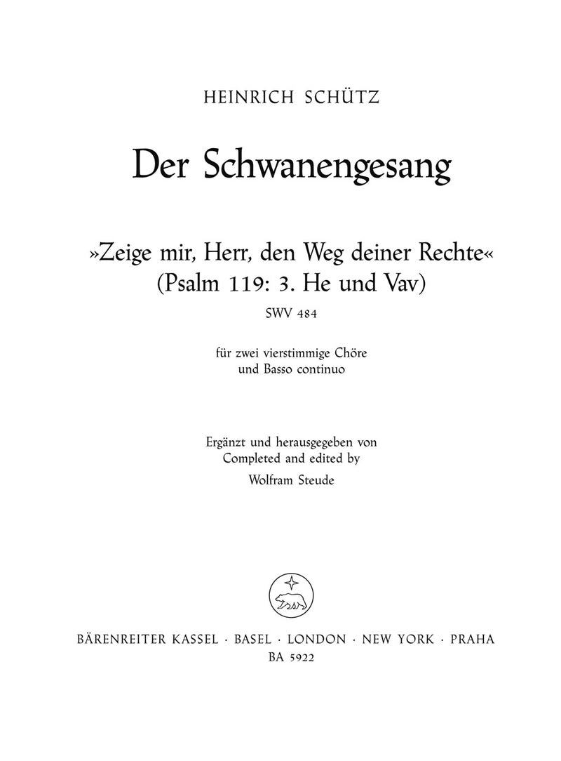Zeige mir, Herr, den Weg deiner Rechte SWV 484
