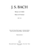 Mass B minor BWV 232 (New revised version) [set of wind parts]