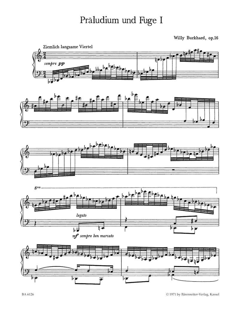 Drei Präludien und Fugen für Klavier op. 16 (1927)