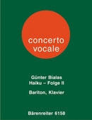 Haiku-Folge 2 für Bariton und Klavier (1972)