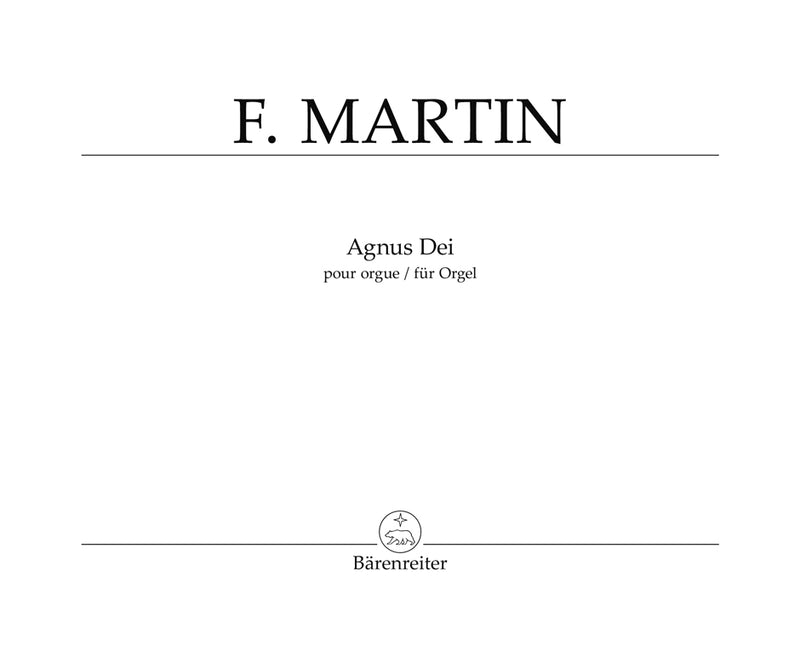 Agnus Dei (from the Mass with two choruses from 1926/1966)