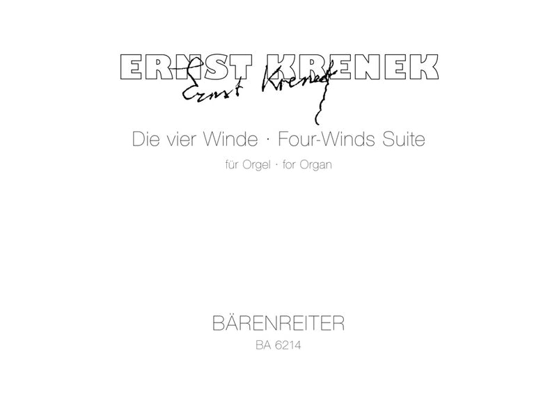vier Winds Suite (Die vier Winde) für Orgel op. 223 (1975)