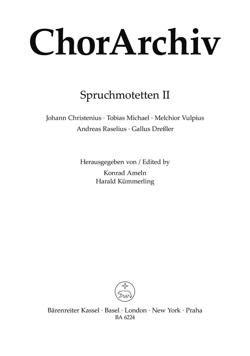 Spruchmotetten, vol. 2