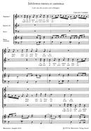 Jubilemus omnes et cantemus [score]