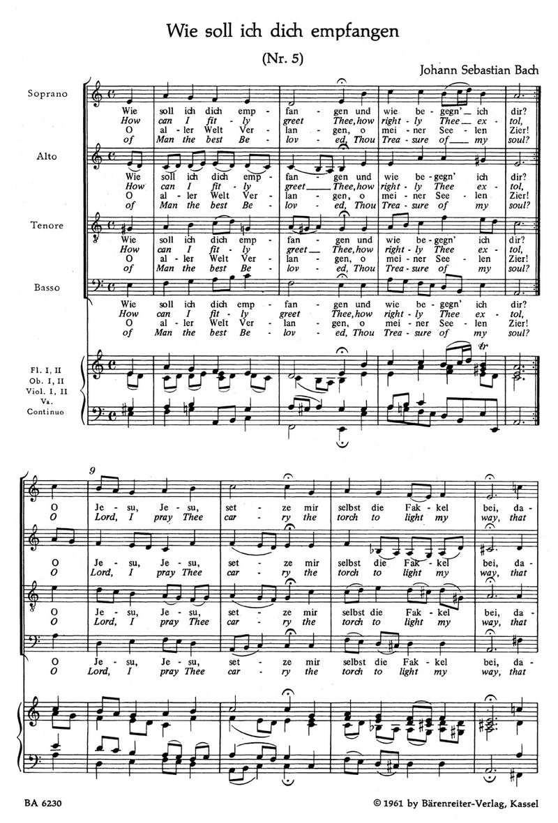 Christmas Chorales from the Christmas Oratorio BWV 248