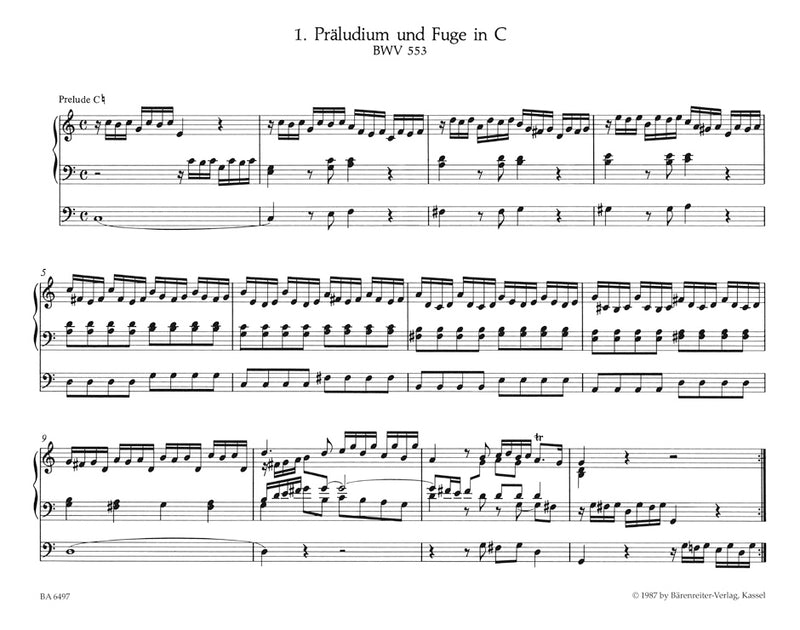 8 Short Preludes and Fugues BWV 553-560
