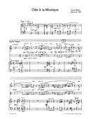 Ode à la Musique （ヴォーカル・スコア）