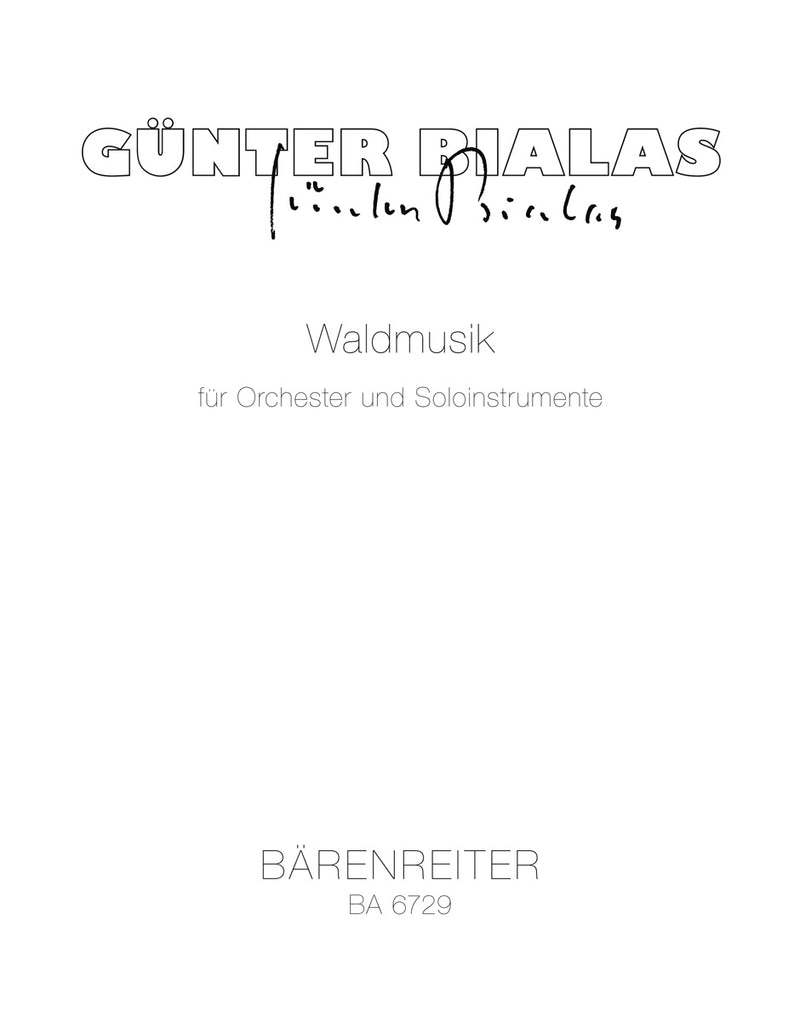 Waldmusik für Orchester und Soloinstrumente (1977)（ポケットスコア）