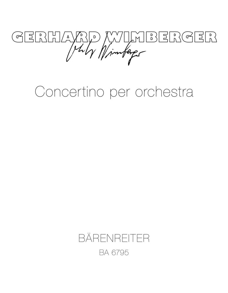 Concertino per Orchestra (1981)（ポケットスコア）