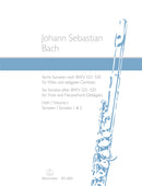 Six Sonatas after BWV 525-530, for flute and harpsichord obbligato, vol. 1