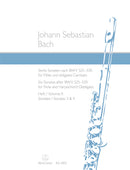 Six Sonatas after BWV 525-530, for flute and harpsichord obbligato, vol. 2