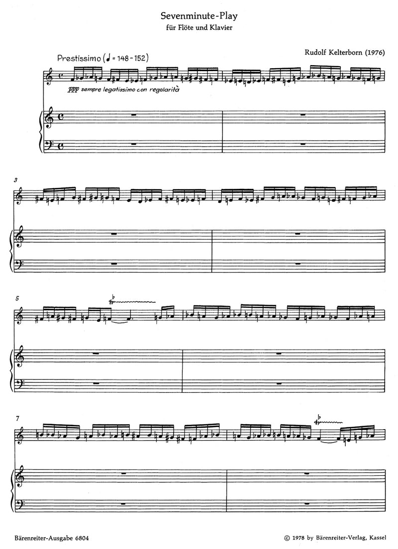 Sevenminute-Play (1976) [score & parts]