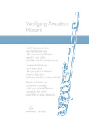 Twelve Variations on the French Song "Ah, vous dirai-je Maman" based on K. 265 (300e) for Flute and Piano (Harpsichord)