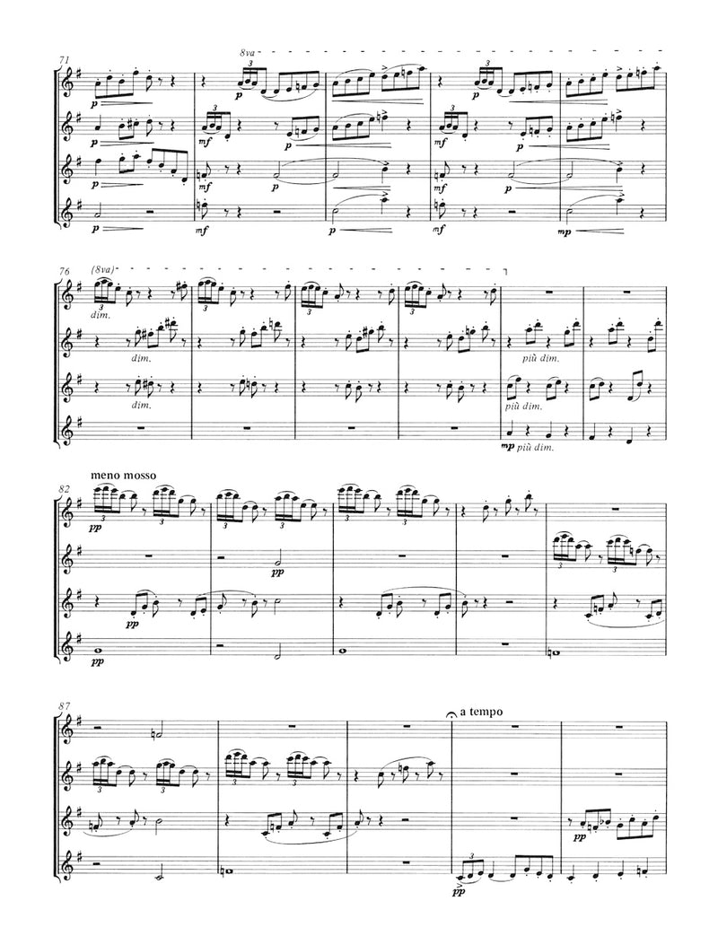 Two Arabesques (arranged for 4 flutes) [Performance score, set of parts]
