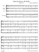 Drei geistliche Konzerte -für Solostimmen oder Chor und Basso continuo-