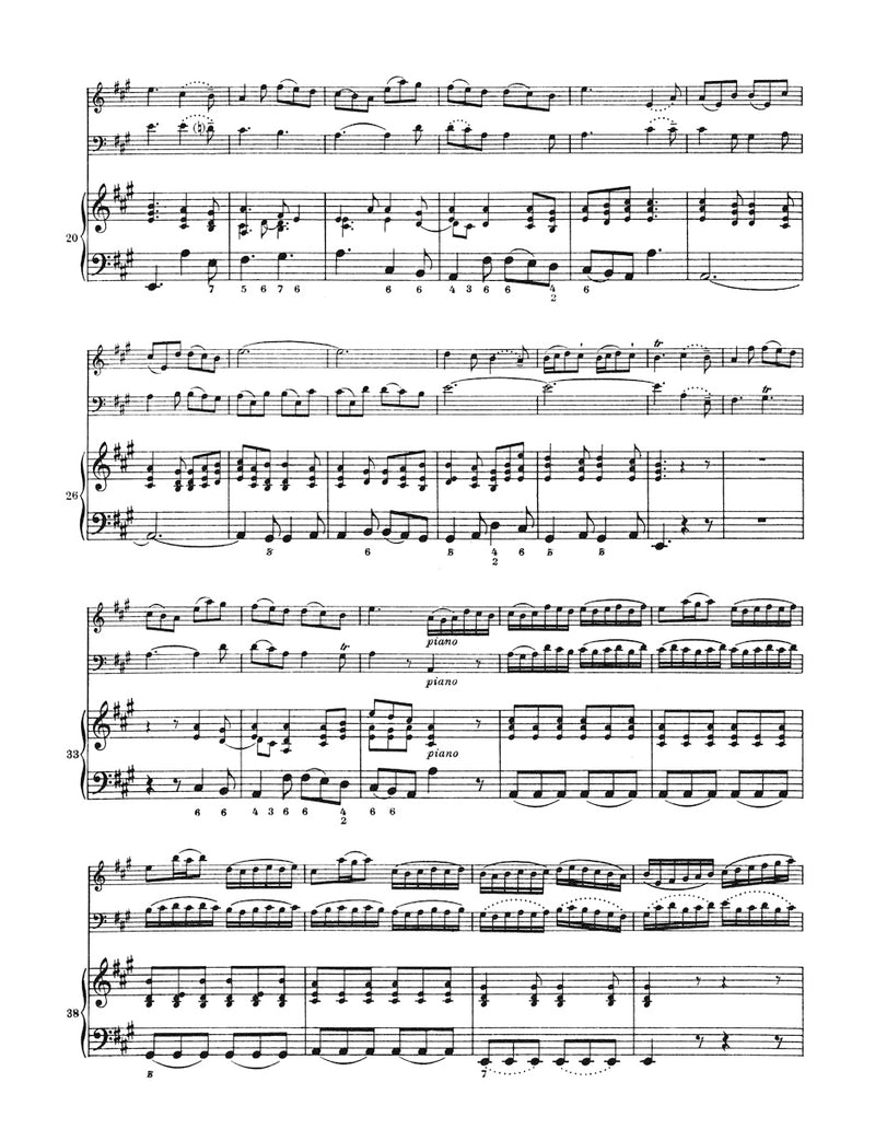 Pastorale for Flute (Violin, Oboe), obbligato Violoncello and Basso continuo (Organ, Harpsichord) -from "Il pastor fido", op. XIII/4-