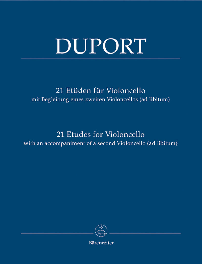 21 Etudes for Violoncello with an Accompaniment of a 2nd Violoncello (ad lib.)