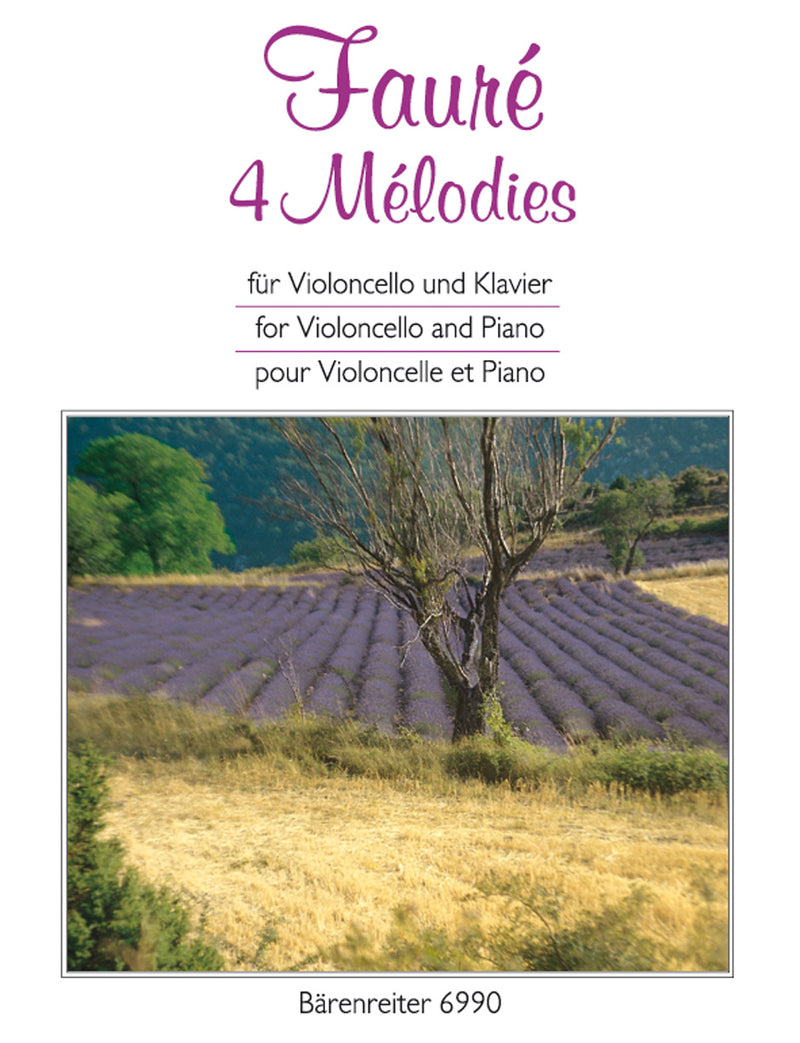 4 Mélodies (arranged for Violoncello and Piano) [score & part]