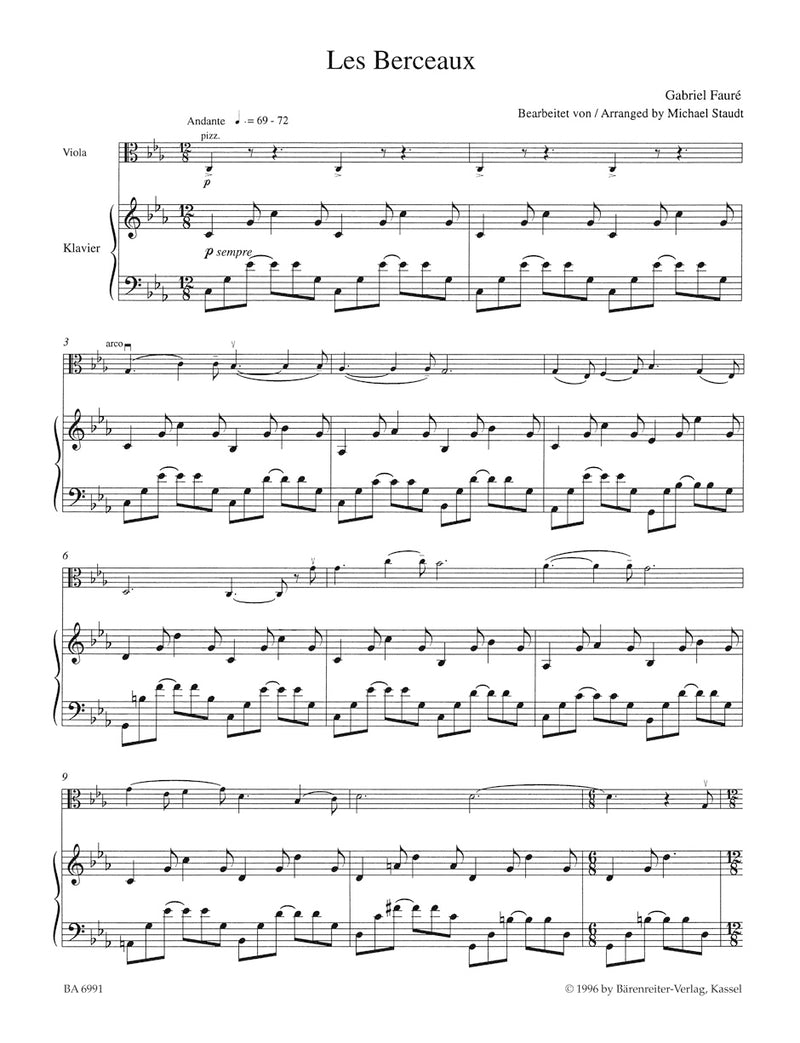4 Melodies for Viola and Piano [score & part]
