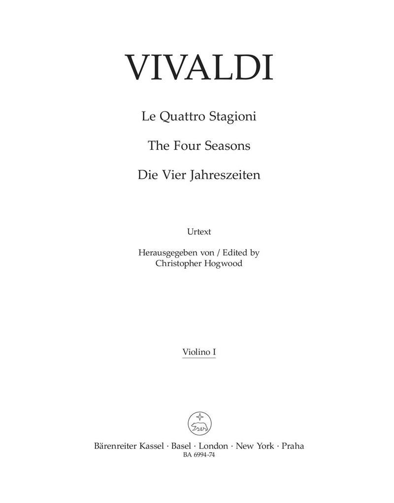 Le Quattro Stagioni [violin 1 part]