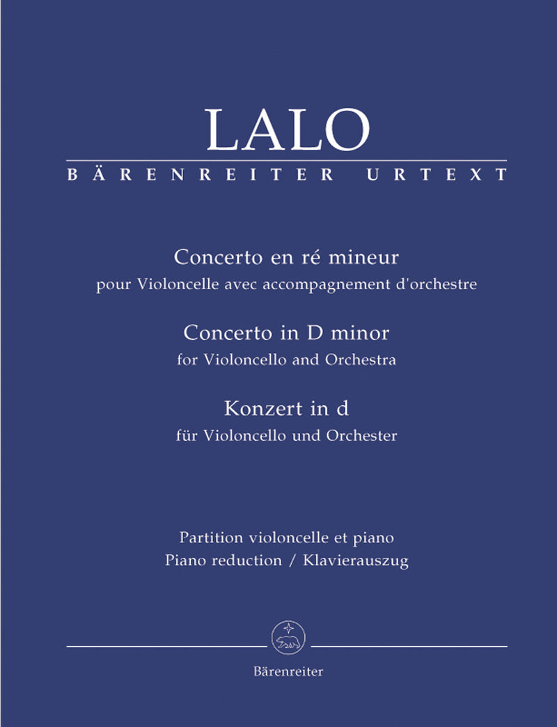Concerto for Violoncello and Orchestra D minor （ピアノ・リダクション）