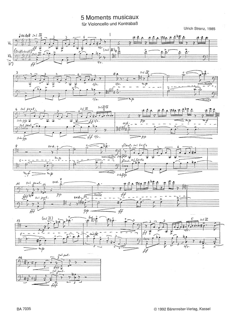 Scherzo furioso für modernen Flügel (1985)