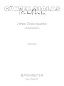 viertes String Quartet "Assonanzen" (1986) [set of parts]