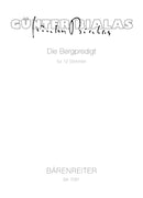 Die Bergpredigt für 12 Stimmen (solistisch oder chorisch) (1980)