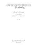 Quattrofonia für 2 Klaviere und Schlagzeug (2 Spieler) op. 89 (1981/1982)