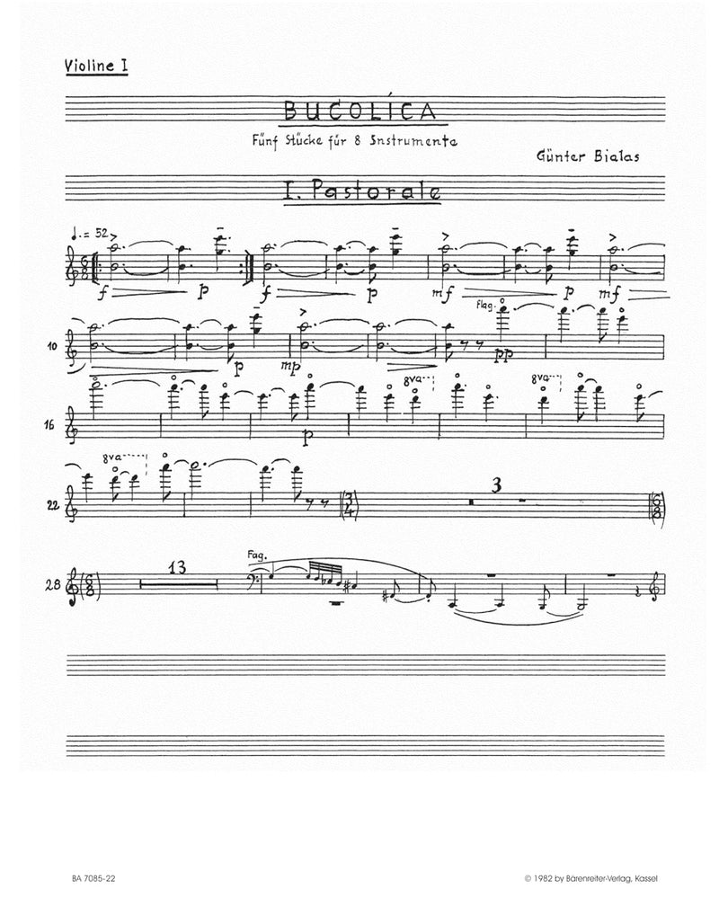 Bucolica (1982) [set of parts]