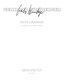 Sechs Liebeslieder (1980)