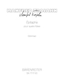 Epitaphe for four Flutes (1986) [set of parts]