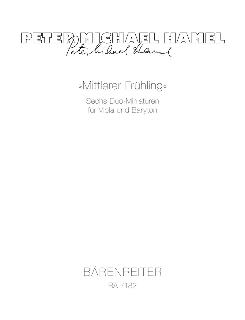 "Mittlerer Frühling" (1983/1987)