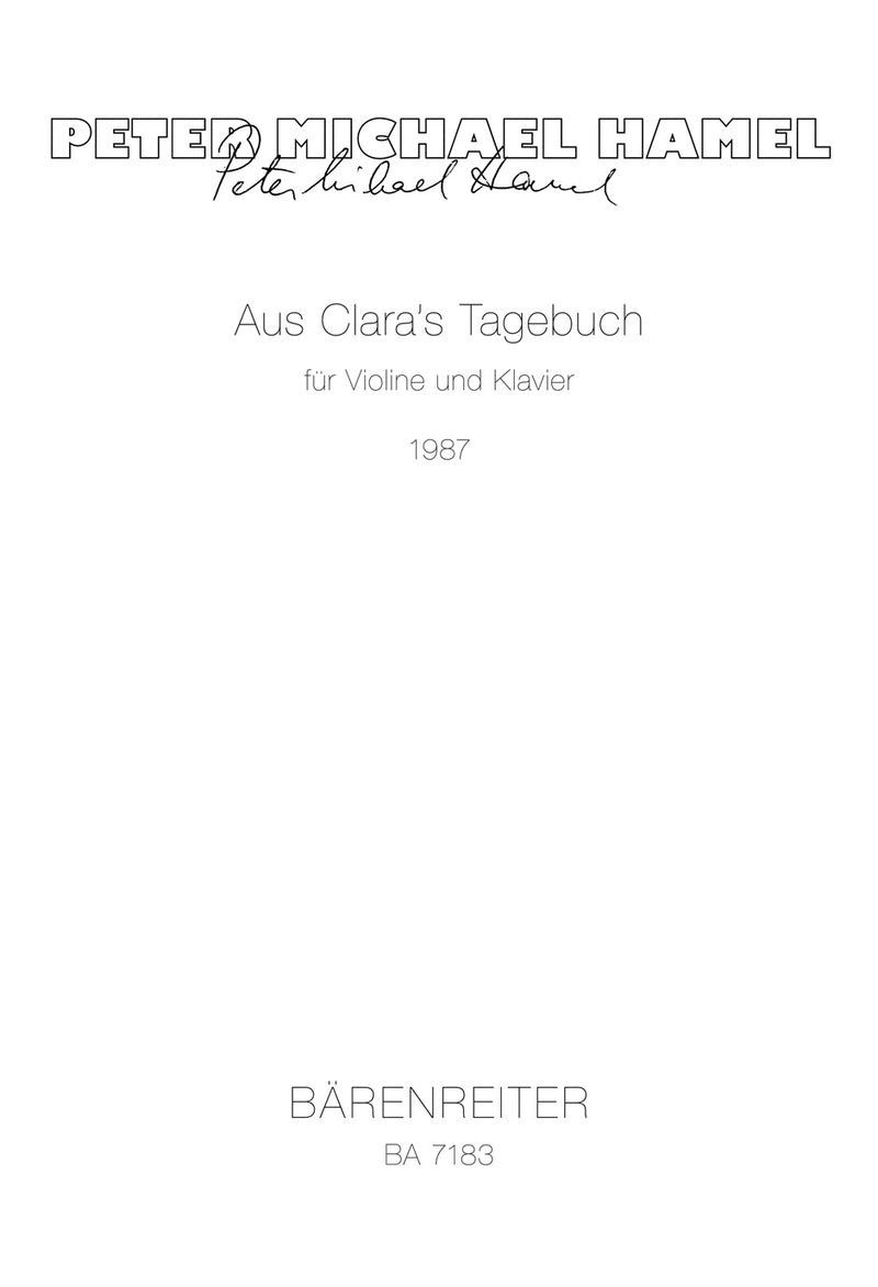 Aus Claras Tagebuch (1987)