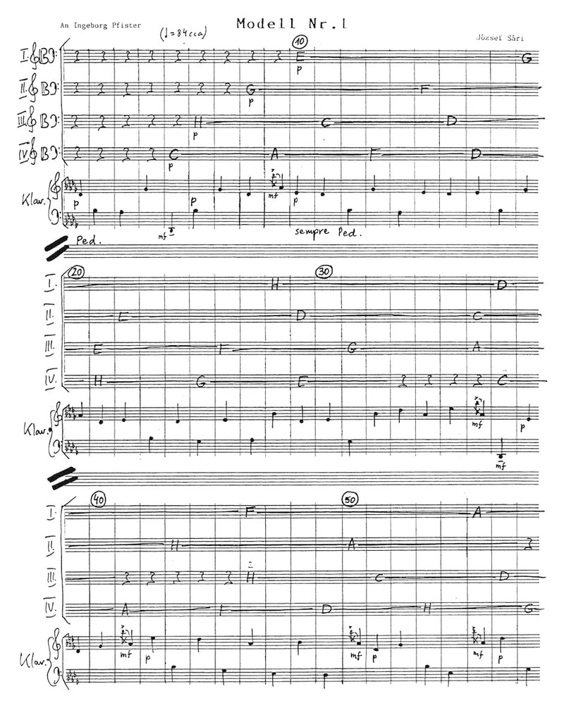 String Quartet Nr. 3 op. 87 (1981) [set of parts]