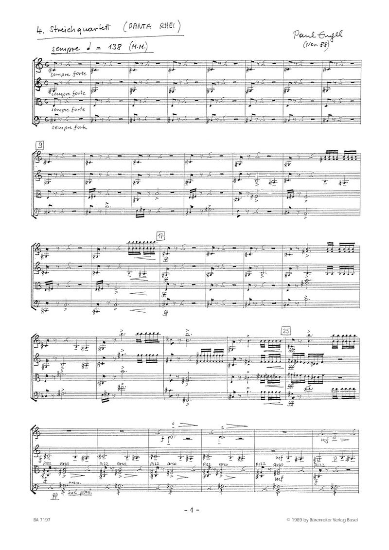 4. String Quartet (1988) [score]