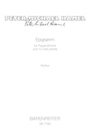 Epigramm für Frauenstimme und 10 Instrumente (1989) [score]