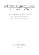 Überblickt man die Jahre