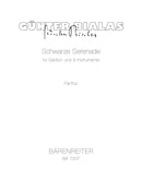 Schwarze Serenade für Bariton und 9 Instrumente (1989) [score]
