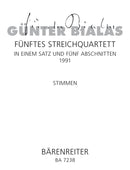 String Quartet Nr. 5 (1991) [score]