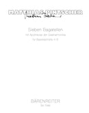 Sieben Bagatellen mit Apotheose der Glasharmonika (1993 (rev. 2001))