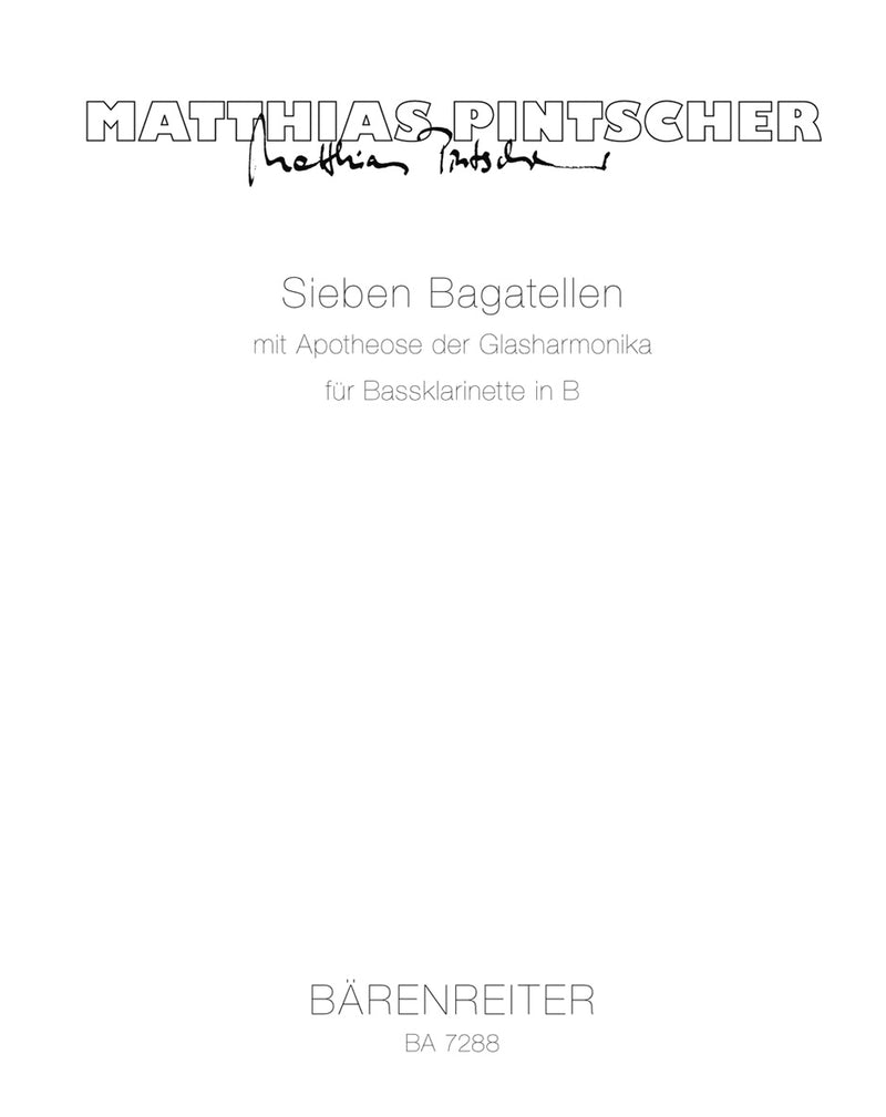 Sieben Bagatellen mit Apotheose der Glasharmonika (1993 (rev. 2001))