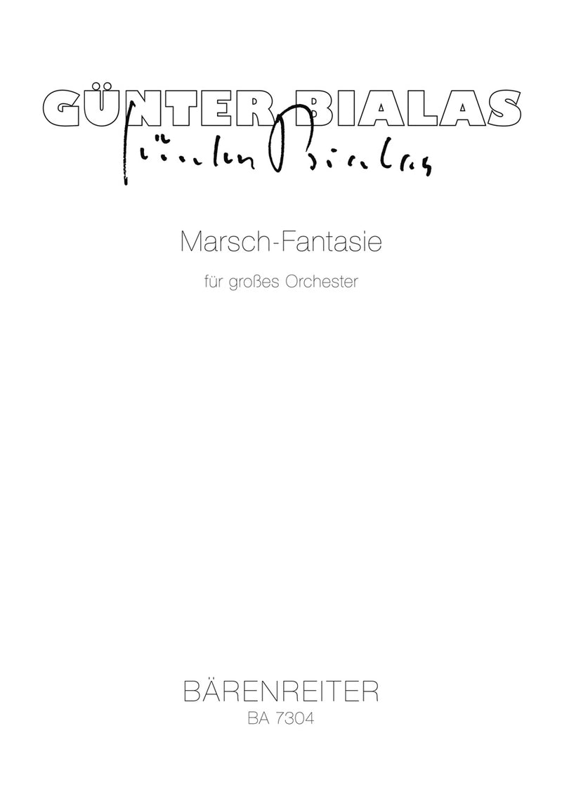 Marsch-Fantasie für großes Orchester (1987)（ポケットスコア）