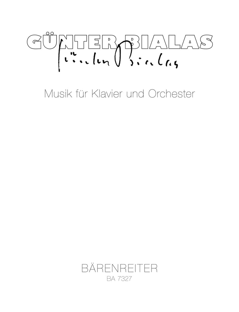 Musik für Klavier und Orchester (1990)（ポケットスコア）